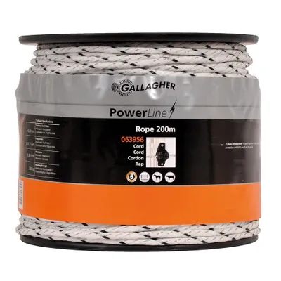 Zdjęcie produktu dla Przewód Gallagher PowerLine (5 MM / biały) - 200 metrów