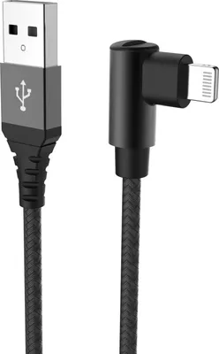 Image de Celly Câble de données USB> Lightning et prise L 1 mètre noir