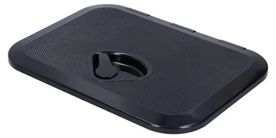 Produktbild von Inspektionsluke Schwarz - Wasserbeständig - 180° Scharnierdeckel - ABS Material