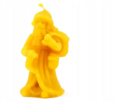 Produktbild von Łysoń Kerze aus Bienenwachs Nikolaus Figur