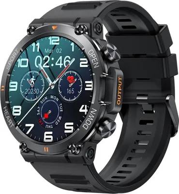 Image de Eko, Sport Touchscreen Connected Watch 5.0 avec antivol, noir