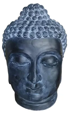 Immagine prodotto di Relaxdays Testa di Buddha, DxLxA: 55x36x32 cm, decorazione zen per soggiorno e giardino, statuetta decorativa, resistente alle intemperie e al gelo, antracite