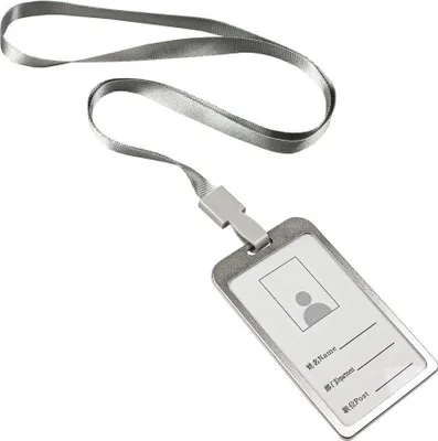 Produktbild von Kartenhalter mit Riemen, Silber