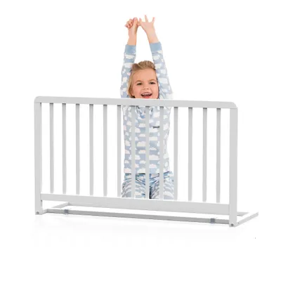 Produktbild von GEUTHER Bettschutzgitter Lissi in weiß | 110 cm | Extra hoch 60 cm | Klappbar | Montage am Bettrahmen | Massivholz | Fallschutz