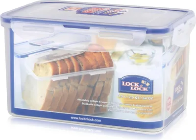 Produktbild von Lock & Lock HPL 818, Box, Rechteckig, 1,9 l, Blau, Transparent, Polypropylen (PP), 205 mm
