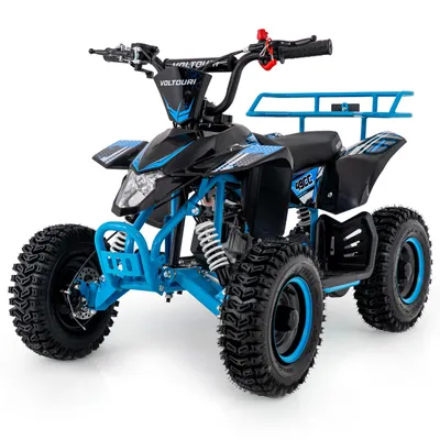 Produktbild von VOLTOURI Mini Quad ATV49-E-BLUE-6 49cc Kinderquad Benzin ATV 6" Offroad LED E-Start Blau