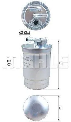 Immagine prodotto di Filtro carburante Mahle per Audi A4 A6 Seat Toledo VW Golf Lt