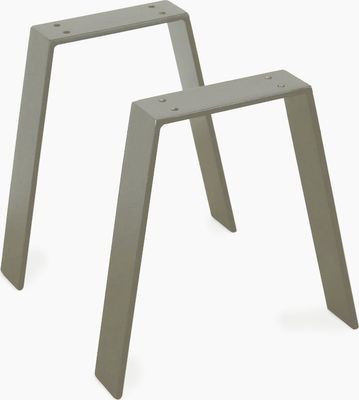 Bankbeine Bankkufen Tischbeine Tischgestell Tischkufen Couchtischkufen Stahl Metall Schwarz Industrial Tisch Bank Sitzbank Couchtisch Kufen  40x42cm Grau, Vm