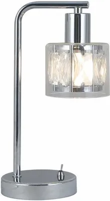 Zdjęcie produktu dla Lampa stołowa chromowana glamour Elmo 1xE14 40W REA538801-06 Reality