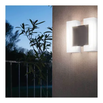 Immagine prodotto di Eglo 95987 SITIA LED parete/soffitto per esterni 2x4,8W nichel opaco bianco caldo IP44