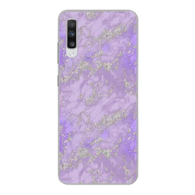 Produktbild von MuchoWow® Handyhülle Schutzhülle Hülle für Samsung Galaxy A70 Marmor - Lila - Muster Silikon Softcase Handy Hülle - Schutzhaube