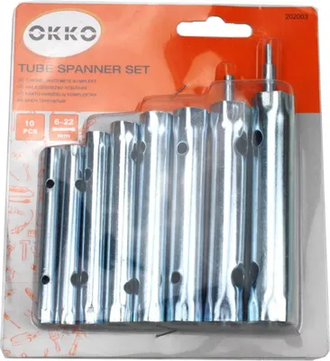 Produktbild von Rohr Steckschlüssel Satz 10-tlg. Rohrschlüssel Werkzeug Set 6-22 mm Schlüssel