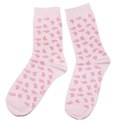 Produktbild von Damen Socken aus Baumwolle Paisley Rosa Größe 35-38