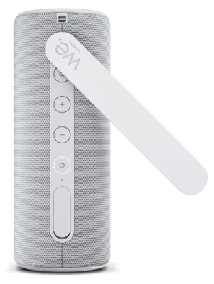 Zdjęcie produktu dla Loewe WE. Hear 2 Cool Grey, głośnik Bluetooth, 60 W, wodoodporny, przenośny, ładowany, 17 godzin pracy na baterii, do użytku zewnętrznego i wewnętrznego
