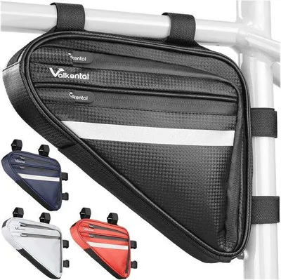 Produktbild von Famanu Fahrradtasche Wasserfest mit praktischen Fächern und Reflektoren - 1,5 l Volumen