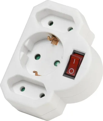 Image de Multiprise 3 ports avec interrupteur