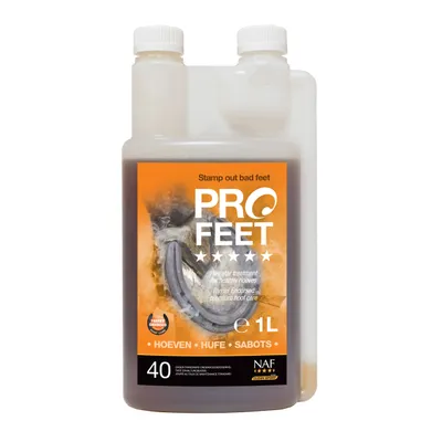 Immagine prodotto di NAF ProFeet Liquid: protezione a lungo termine contro fessure e fragilità degli zoccoli, formato: 1 litro