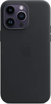 Produktbild von iPhone 14 Pro Max Leder Case mit MagSafe - Mitternacht Handyhülle