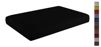 Produktbild von sunnypillow Palettenkissen mit abnehmbarem Bezug Sitzkissen 120x60x15cm Schwarz