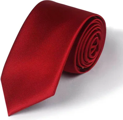 Productafbeelding van INF Polyester Zijden Klassieke Stropdas Donkerrood