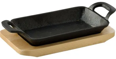 Produktbild von Gusseisen-Backform mit Boden COOK & SHARE 17x10x2,5 cm schwarz
