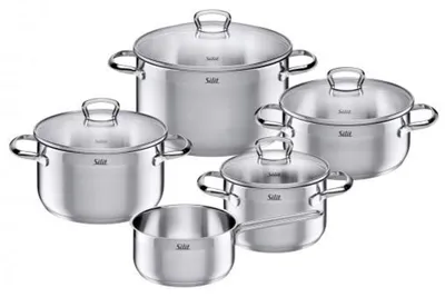 Produktbild von Silit Toskana Topfset 5-teilig Silber