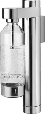 Image de Stelton Brus à gazéifier l'eau avec support mural, acier inoxydable, plastique, Steel, 2102