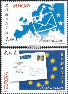 Produktbild von Briefmarken Rumänien 2008 Mi 6294-6295 (kompl.Ausg.) postfrisch Europa - Der Brief