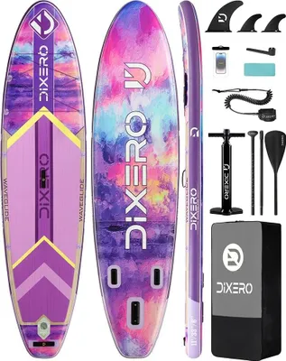 Produktbild von Aufblasbares Paddle Board, langlebiges Material, hohe Tragfähigkeit, Lila