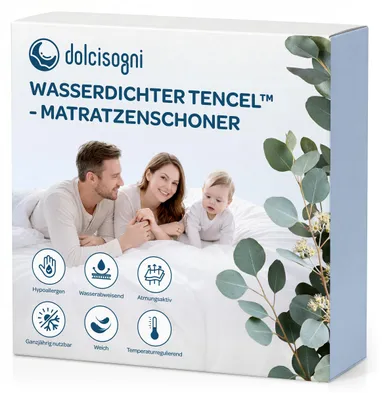 Matratzenschoner Tencel 160x200 cm wasserdicht hypoallergen