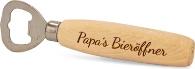 Produktbild von Flaschenöffner aus Zirbe Papa`s Bieröffner