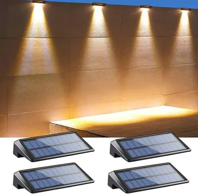 Image de Lampes de jardin solaires étanches, lot de 4