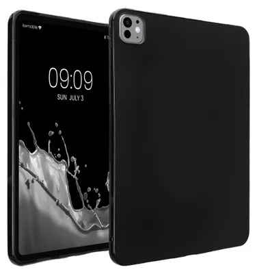 Produktbild von kwmobile Schutzhülle kompatibel mit Apple iPad Pro 11" (2024) - Hülle Silikon - Tablet Cover Case Schwarz matt