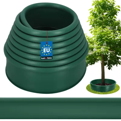 Image de KOTARBAU® 11cmx6m Bordure de Jardin Flexible Bordure Jardin Plastique Bordure de Gazon Vert