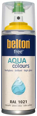 Produktbild von belton free Lackspray AQUAcolours 400 ml rapsgelb hochglanz