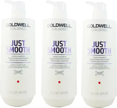 Zdjęcie produktu dla Goldwell DS Just Smooth Shampoo 3x1000ml
