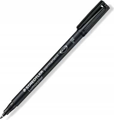 Obrázek produktu pro STAEDTLER fóliové pero Lumocolor perm F černé 10 kusů