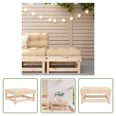 Produktbild von The Living Store Gartenhocker Massivholz Kiefer