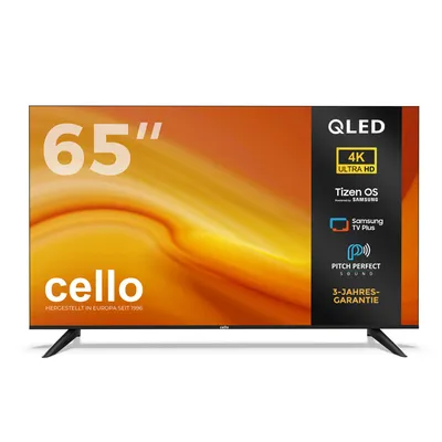 Produktbild von Cello QLED 65 Zoll 4K UHD (3840 × 2160) Smart LED Fernsher mit Triple-Tuner, Pitch Perfect Sound System, WLAN, Bluetooth mit Tizen OS by Samsung