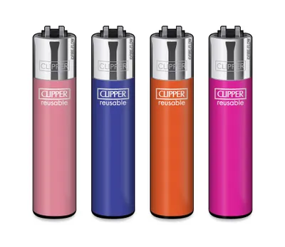 Produktbild von Clipper Feuerzeug 4er Set Crystal Warm