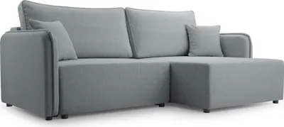 Image de Selsey Kassian - Canapé d'angle avec fonction sommeil et coffre de lit, gris clair, droite