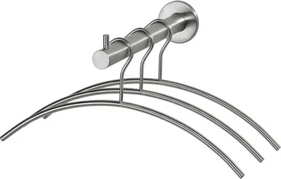 Produktbild von Intersteel Garderobenstange Edelstahl mit 3 Kleiderbügeln