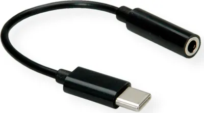 Image de Valeur VALEUR 12.99.3214 câble audio 0,13 m 3,5mm USB Noir