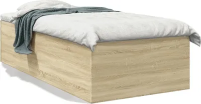 Produktbild von Möbel Bettgestell Sonoma-Eiche 75x190 cm Holzwerkstoff - Klassische Betten 3280981