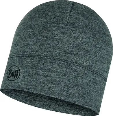 Imagen del producto de Gorro de lana merino BUFF, modelo Midweight, color gris, talla única