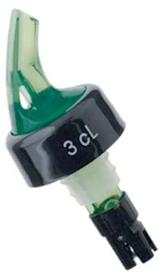 Schenktuit mit Kugelverschluss, 3 cl, grün, Kunststoff