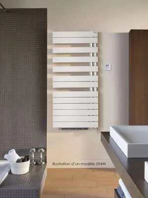 Image de Radiateur sèche-serviettes FASSANE SPA+AIR soufflant asymétrique 594 W - ACOVA - FR118-055IFS
