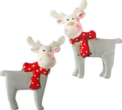 Produktbild von Weihnachtsfiguren Elch 2er-Set 9 cm