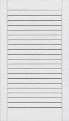 Produktbild von ben+camilla.com offene Lamellentür 69x39,4cm weiß PREMIUM LACKIERT Massivholz Kiefer