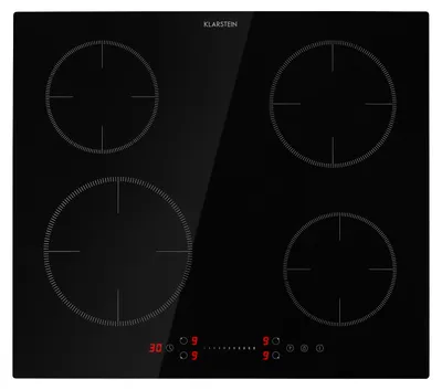 Obrázok produktu pre Klarstein Indukčná varná doska, sporák so 4 varnými doskami, 7200 W indukčná vstavaná varná doska, moderná vstavaná indukčná varná doska s 4 platňami, 4-zónové sklokeramické indukčné varné dosky, elektrická varná doska